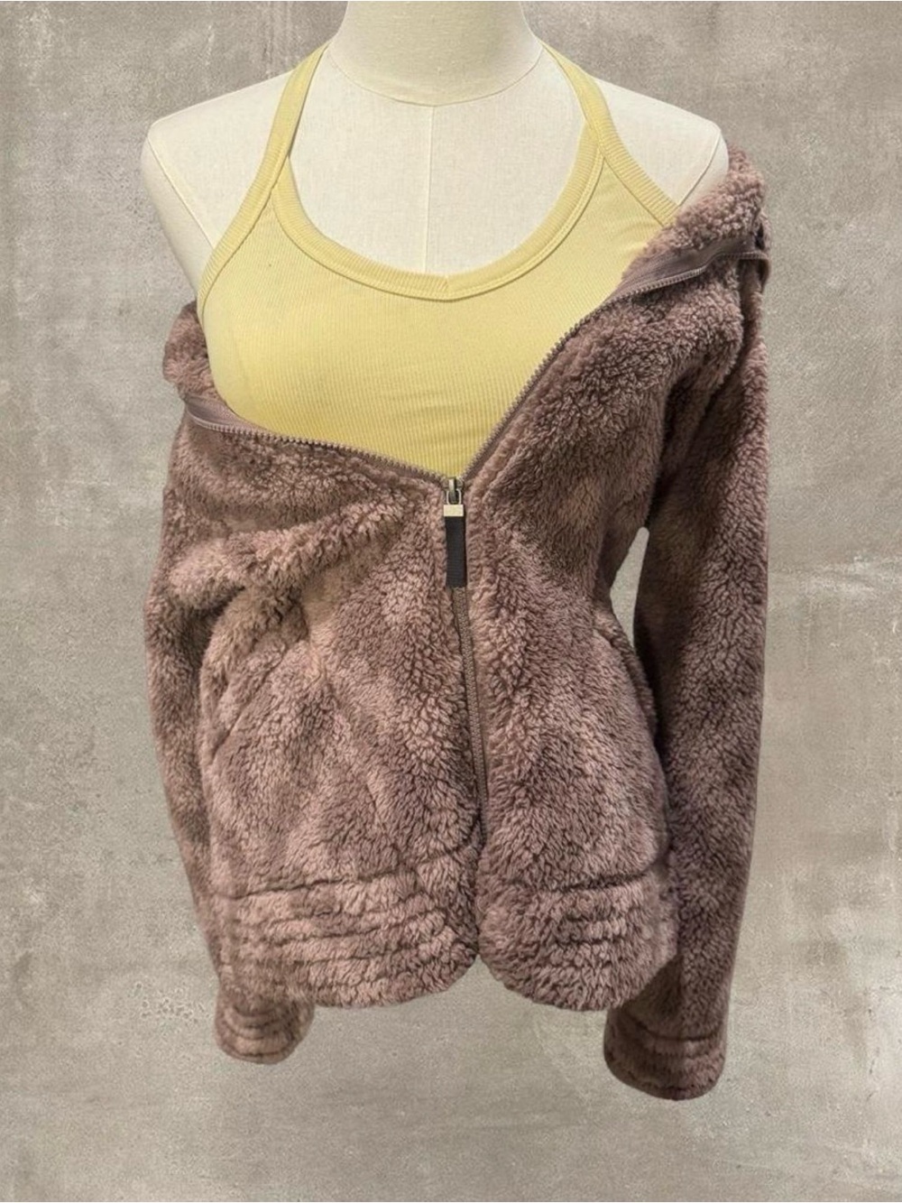 Free Country Women's Full Zip Faux Sherpa Teddy Jacket size medium